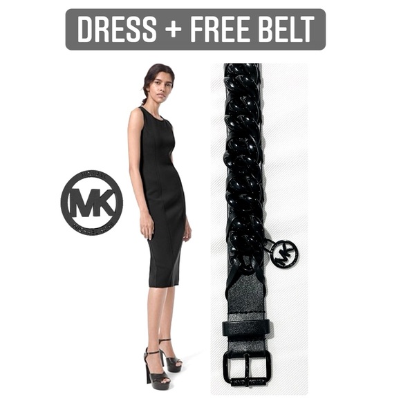 ✨ MICHAEL KORS Sheath Dress w/ free belt ✨ - Picture 1 of 8